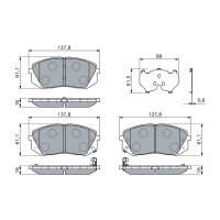 BOSCH 0 986 460 121 Bremsbelagsatz, Scheibenbremse