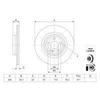 BOSCH 0 986 479 J51 Bremsscheibe