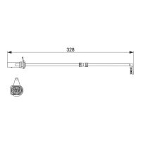 BOSCH 1 987 473 623 Warnkontakt, Bremsbelagverschleiß