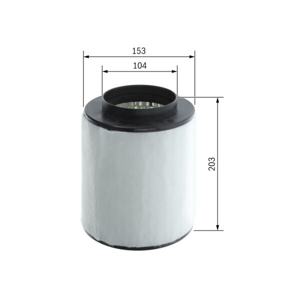 BOSCH F 026 400 804 Luftfilter