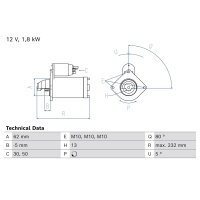 BOSCH 0 986 026 620 Starter