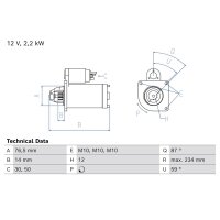 BOSCH 0 986 027 170 Starter