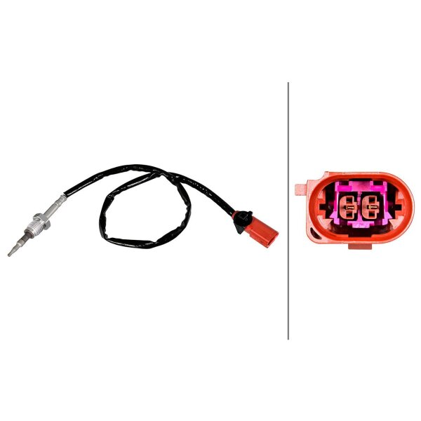 HELLA 6PT 358 226-351 Sensor, Abgastemperatur