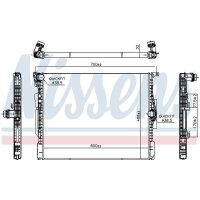 NISSENS 607116 Kühler, Motorkühlung