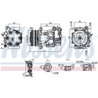 NISSENS 890979 Kompressor, Klimaanlage