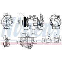 NISSENS 891251 Kompressor, Klimaanlage