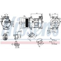 NISSENS 891260 Kompressor, Klimaanlage