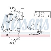 NISSENS 91544 Ölkühler, Automatikgetriebe