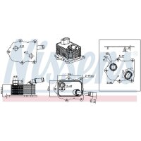 NISSENS 91586 Ölkühler, Motoröl