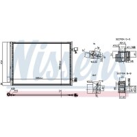 NISSENS 941345 Kondensator, Klimaanlage