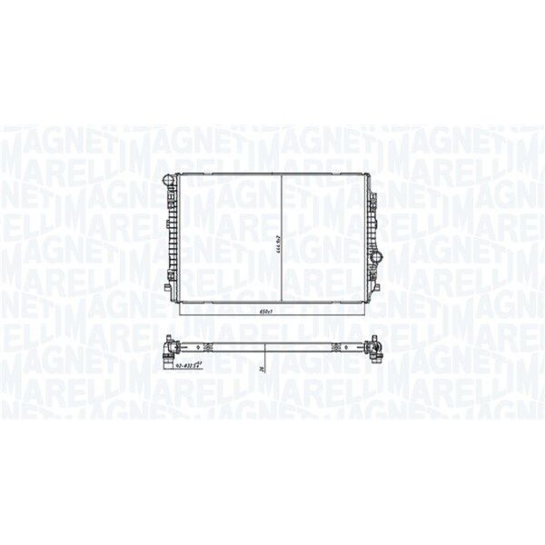 MAGNETI MARELLI 350213220200 Kühler, Motorkühlung