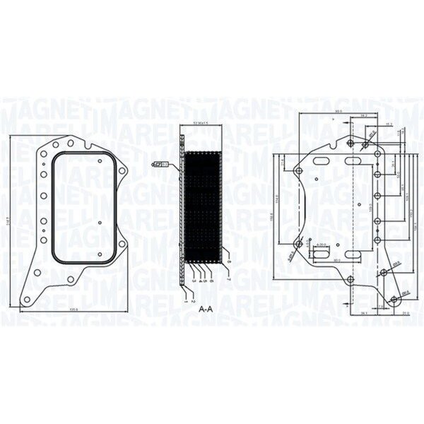 MAGNETI MARELLI 350300005900 Ölkühler, Motoröl
