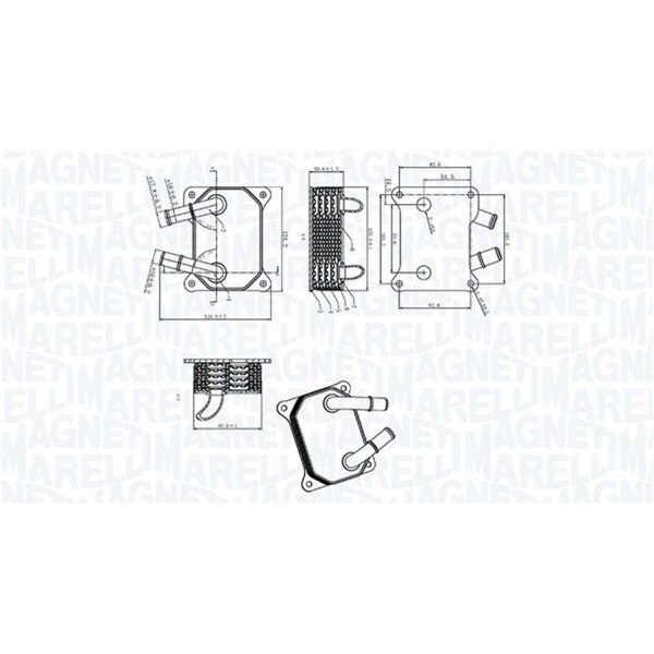 MAGNETI MARELLI 350300006200 Ölkühler, Motoröl