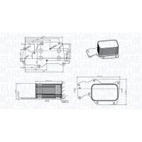 MAGNETI MARELLI 350300004400 Ölkühler,...