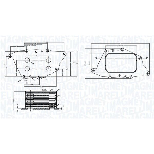 MAGNETI MARELLI 350300004900 Ölkühler, Motoröl