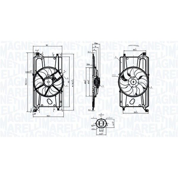 MAGNETI MARELLI 069422900010 Lüfter, Motorkühlung