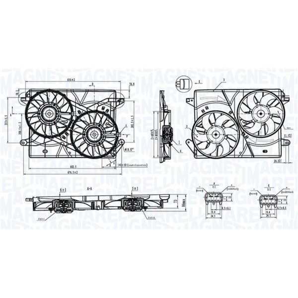 MAGNETI MARELLI 069422901010 Lüfter, Motorkühlung