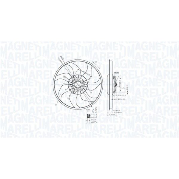 MAGNETI MARELLI 069422897010 Lüfter, Motorkühlung