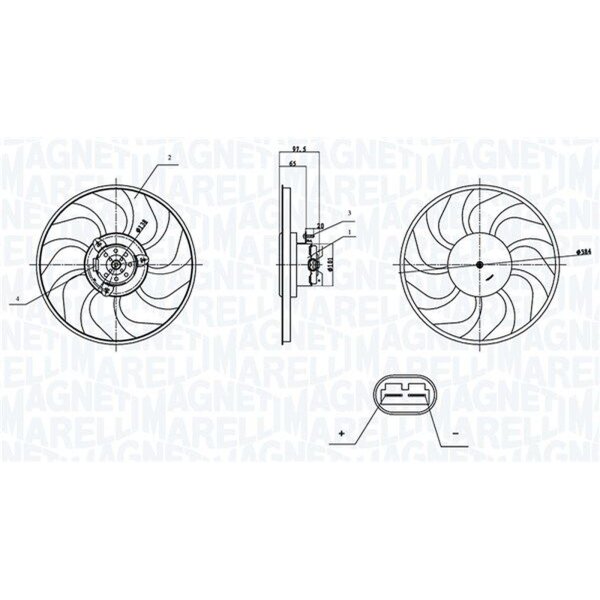 MAGNETI MARELLI 069422903010 Lüfter, Motorkühlung