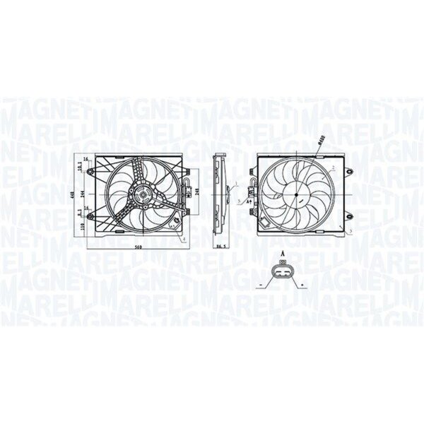MAGNETI MARELLI 069422893010 Lüfter, Motorkühlung