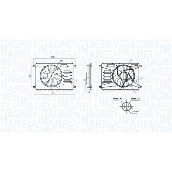 MAGNETI MARELLI 069422899010 Lüfter, Motorkühlung