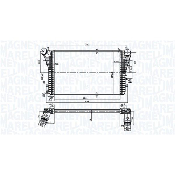 MAGNETI MARELLI 351319206210 Ladeluftkühler