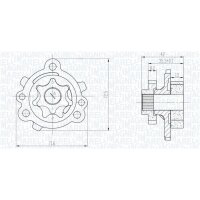 MAGNETI MARELLI 351516000142 Ölpumpe