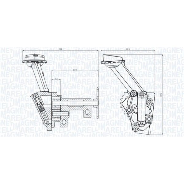 MAGNETI MARELLI 351516000144 Ölpumpe