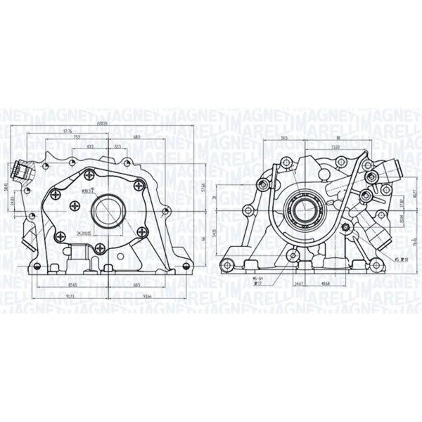 MAGNETI MARELLI 351516000127 Ölpumpe