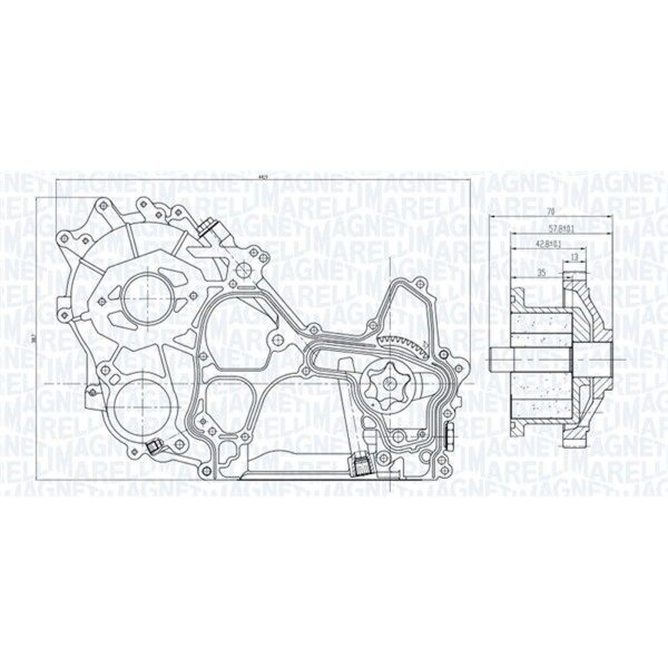 MAGNETI MARELLI 351516000119 Ölpumpe