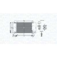 MAGNETI MARELLI 350203010600 Kondensator, Klimaanlage