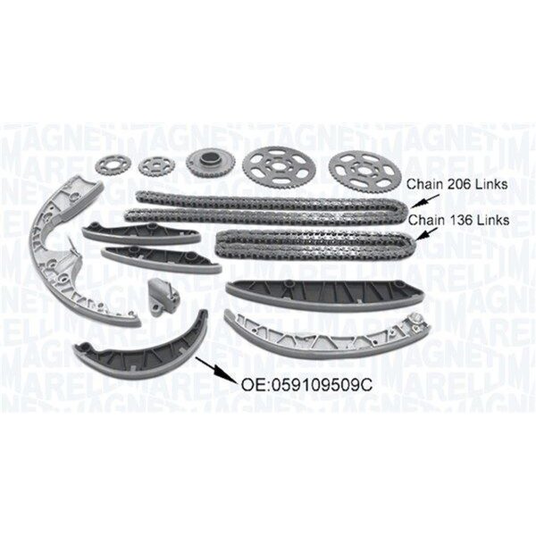 MAGNETI MARELLI 341500001590 Steuerkettensatz