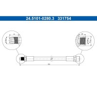 ATE 24.5101-0280.3 Bremsschlauch