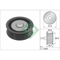 Schaeffler INA 532 1181 10 Umlenk-/Führungsrolle,...