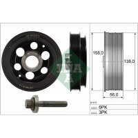 Schaeffler INA 544 0180 20 Riemenscheibe, Kurbelwelle