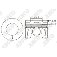 ARCO PKCI408601DB 0.00 Kolben
