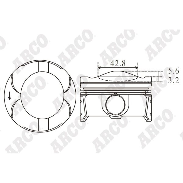 ARCO PKFO307191G 0.00 Kolben