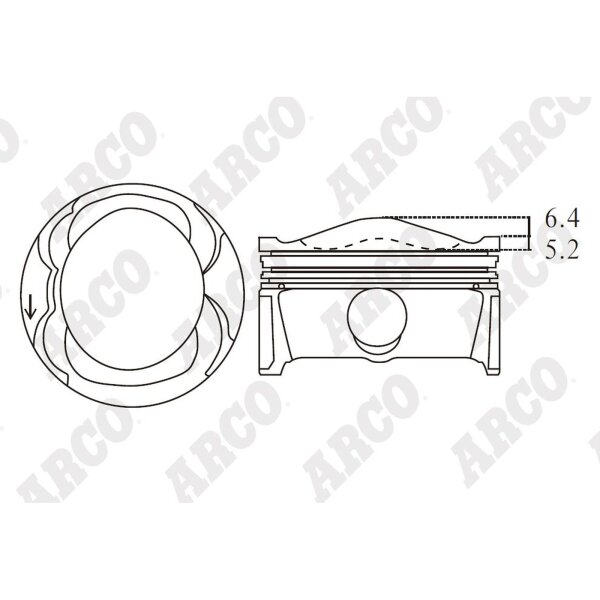 ARCO PKFO407905G 0.00 Kolben
