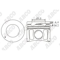 ARCO PKFO408605DB 0.00 Kolben