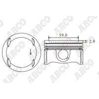 ARCO PKOP407252G 0.00 Kolben