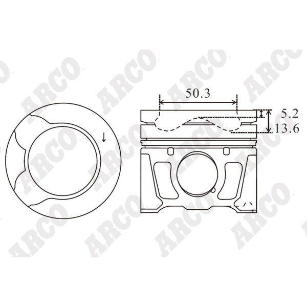 ARCO PKPG408508DB 0.00 Kolben