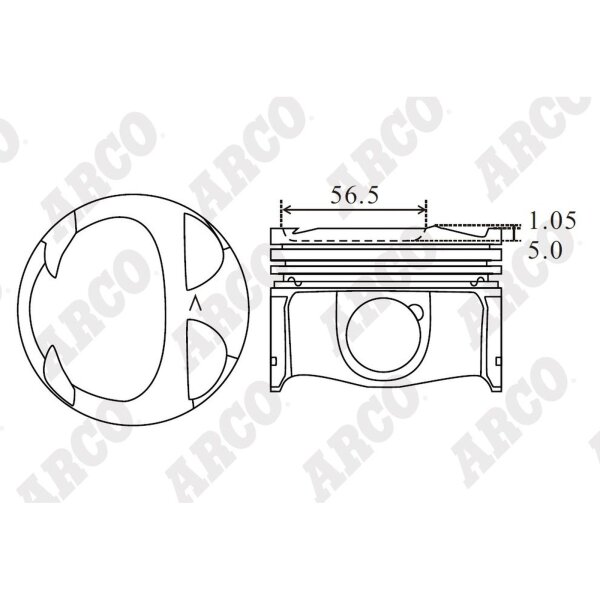 ARCO PKRN407222GA 0.00 Kolben