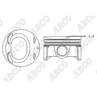 ARCO PKVW407657G 0.00 Kolben