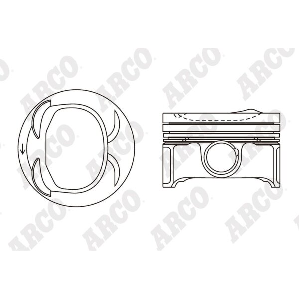 ARCO PKVW40765CGA 0.00 Kolben