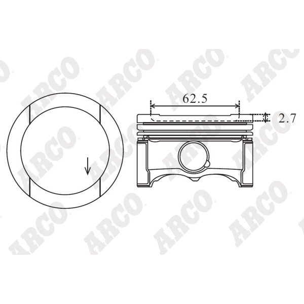 ARCO PKVW40810RG 0.00 Kolben