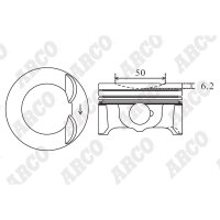 ARCO PKVW40825RGA 0.00 Kolben