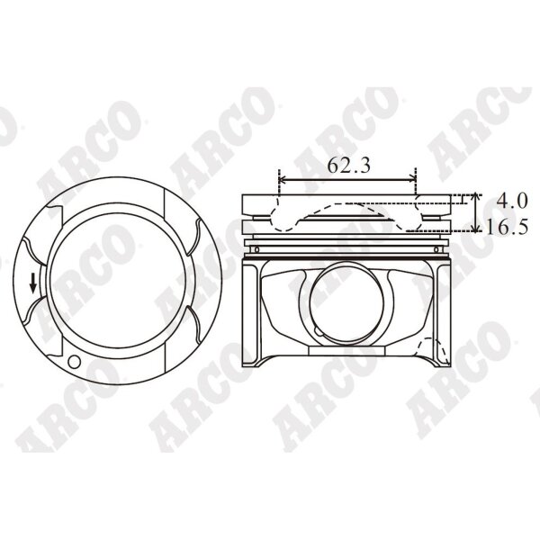 ARCO PKTO40960BDB 0.00 Kolben