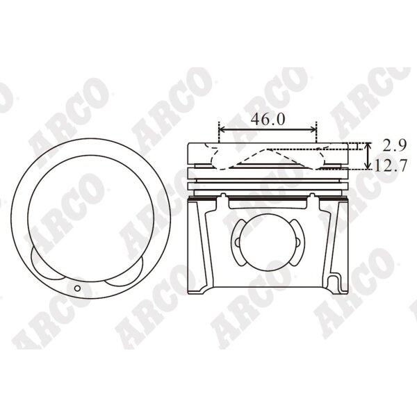 ARCO PKHD407722DB 0.00 Kolben