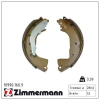 ZIMMERMANN 10990.160.9 Bremsbackensatz