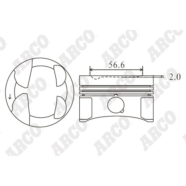 ARCO PKCI407701G 0.00 Kolben